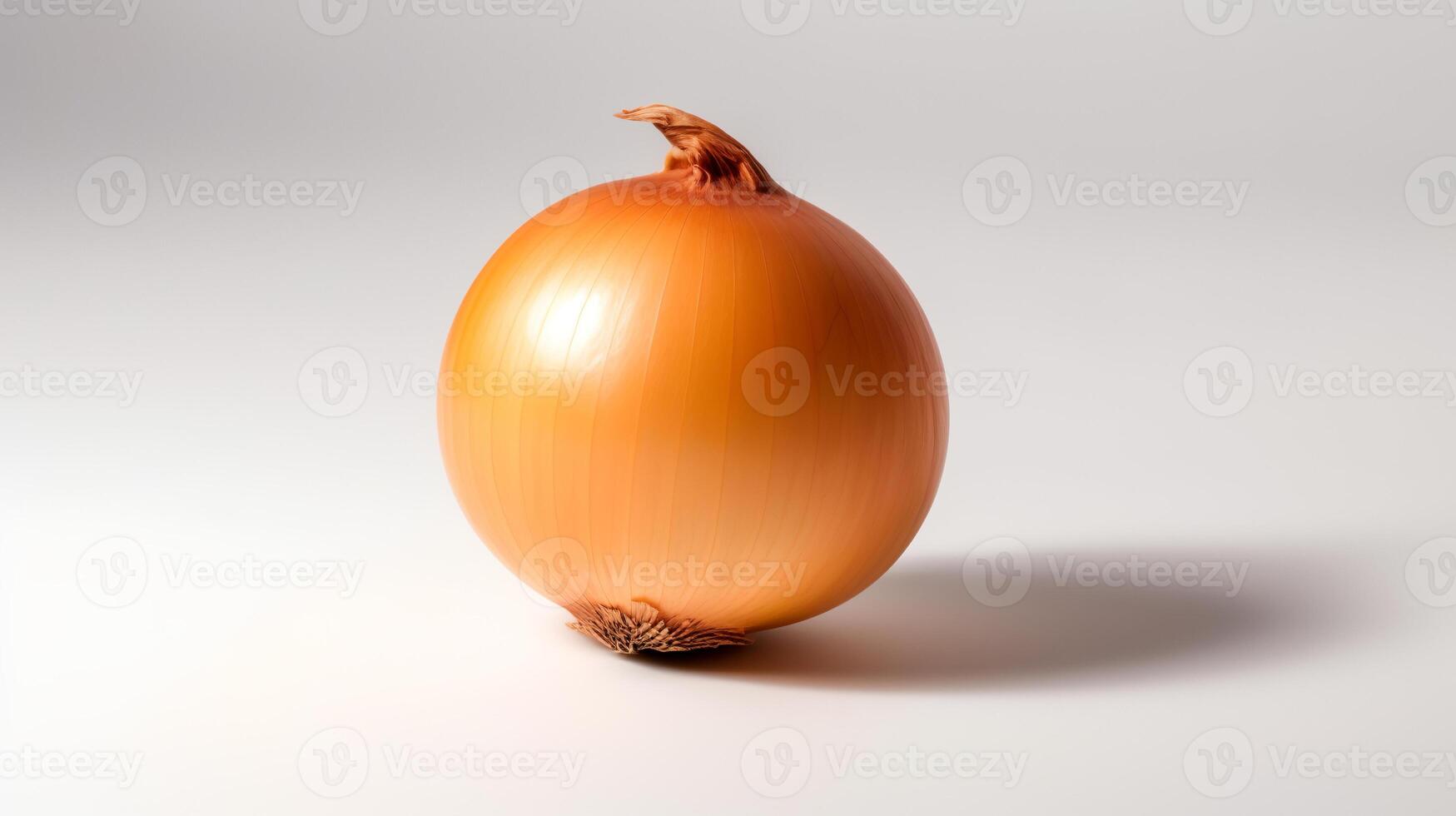 Photo of Onion isolated on white background. generative ai