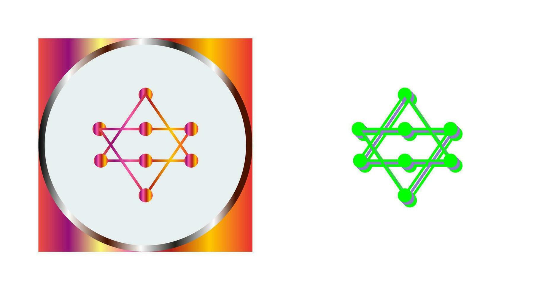 Unique Networks Vector Icon