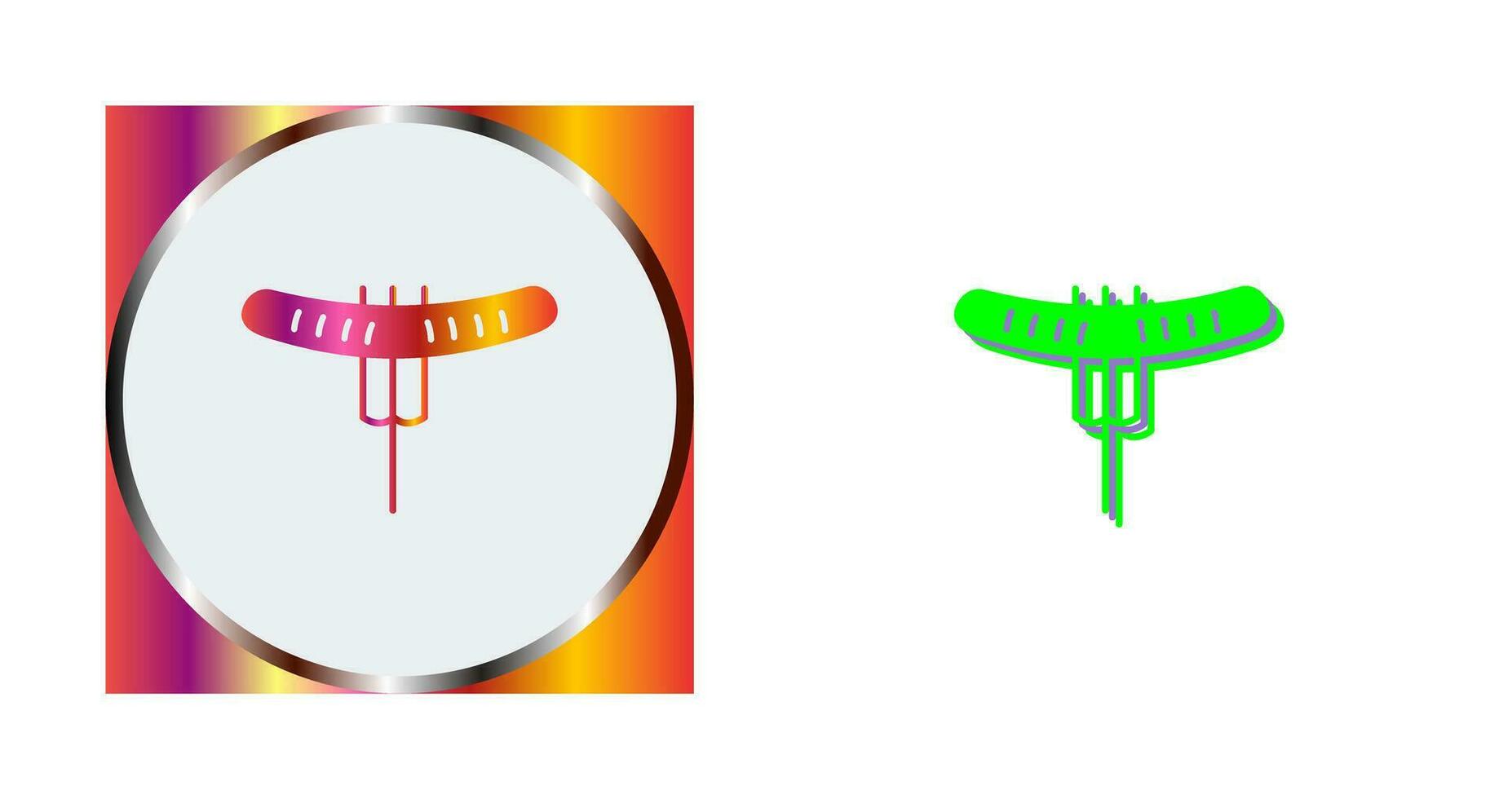 Sausage on Fork Vector Icon