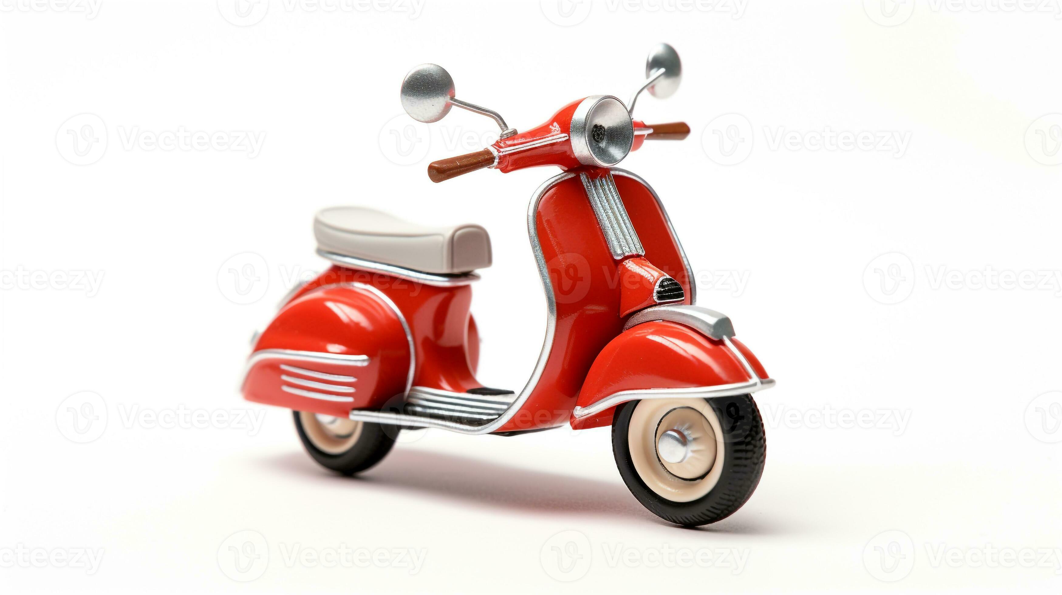 Displaying a 3D miniature Vespa. Generative AI 29856315 Stock