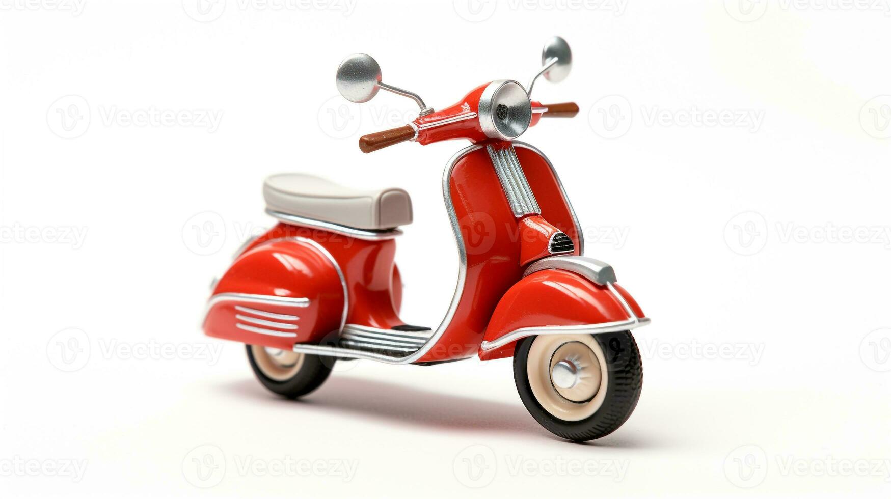 Displaying a 3D miniature Vespa. Generative AI photo