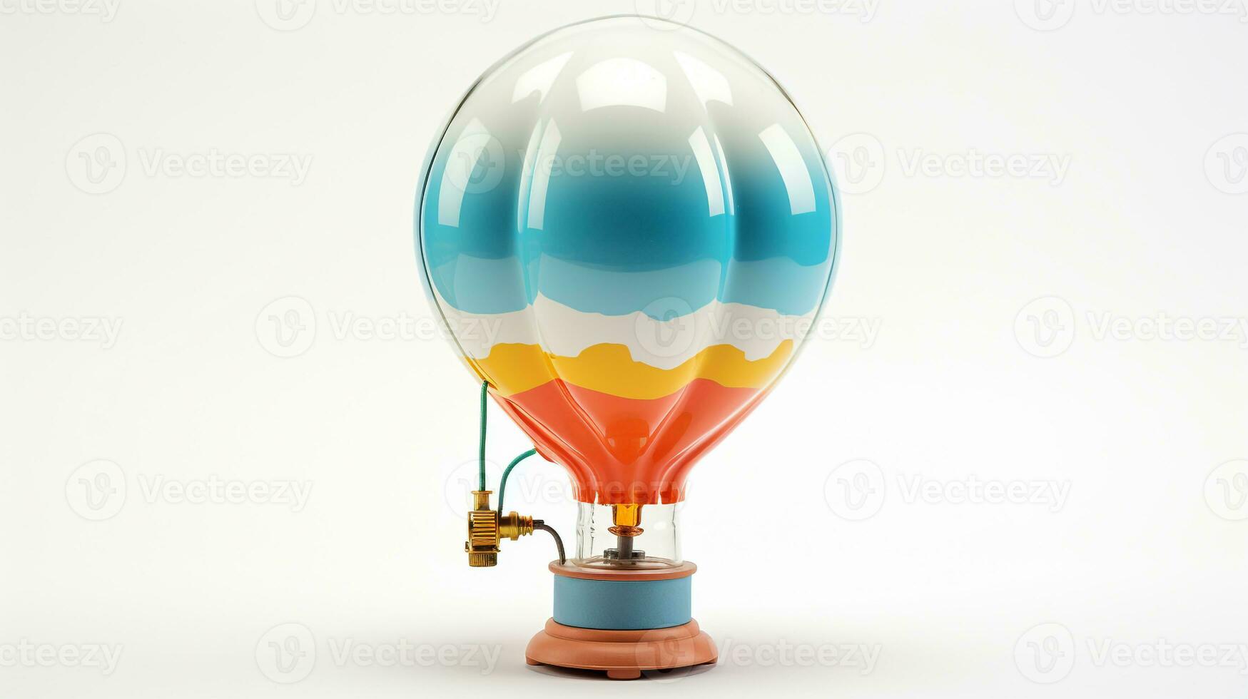 Displaying a 3D miniature Gas Balloon. Generative AI photo