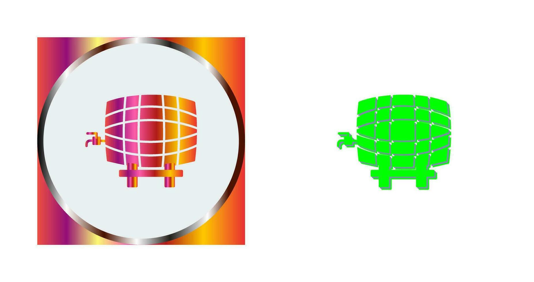 Barrel with Tap Vector Icon