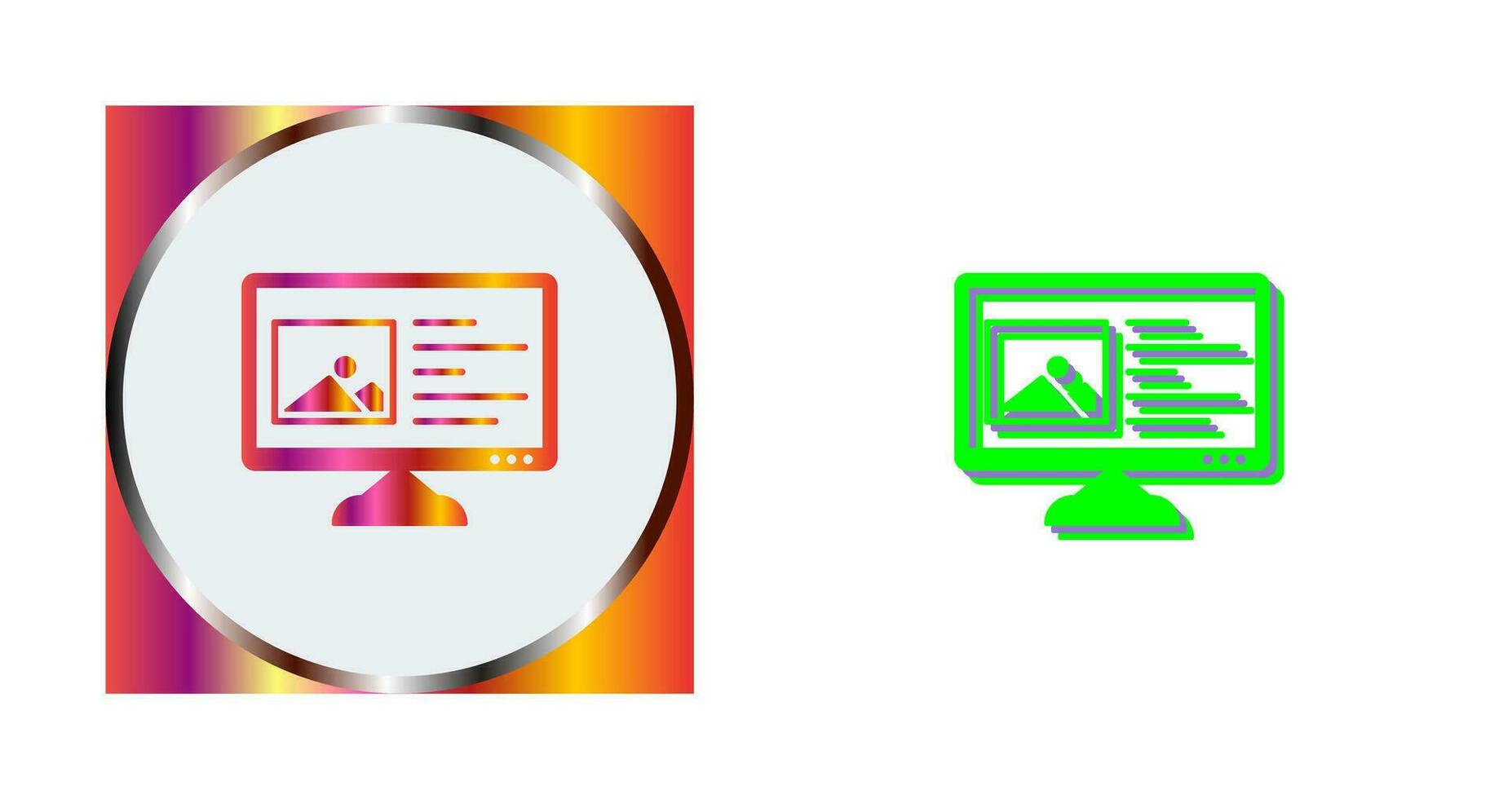 Unique Content Planning Vector Icon
