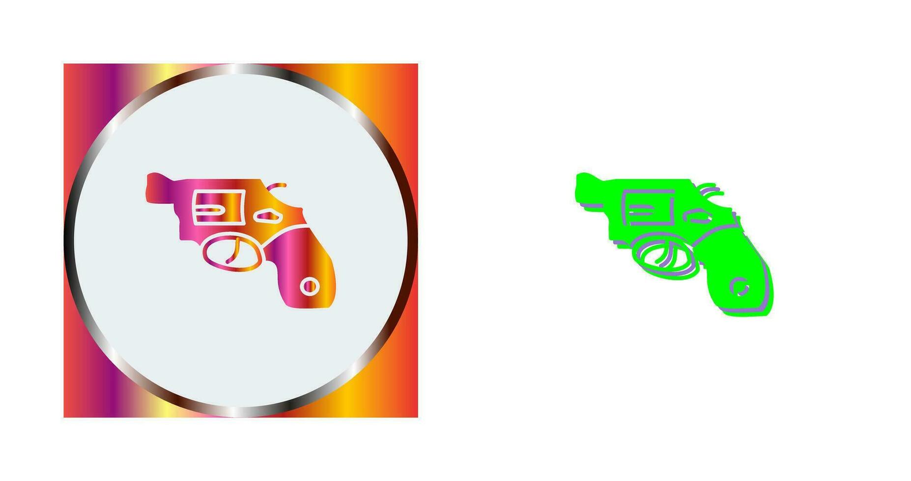 Unique Revolver Vector Icon