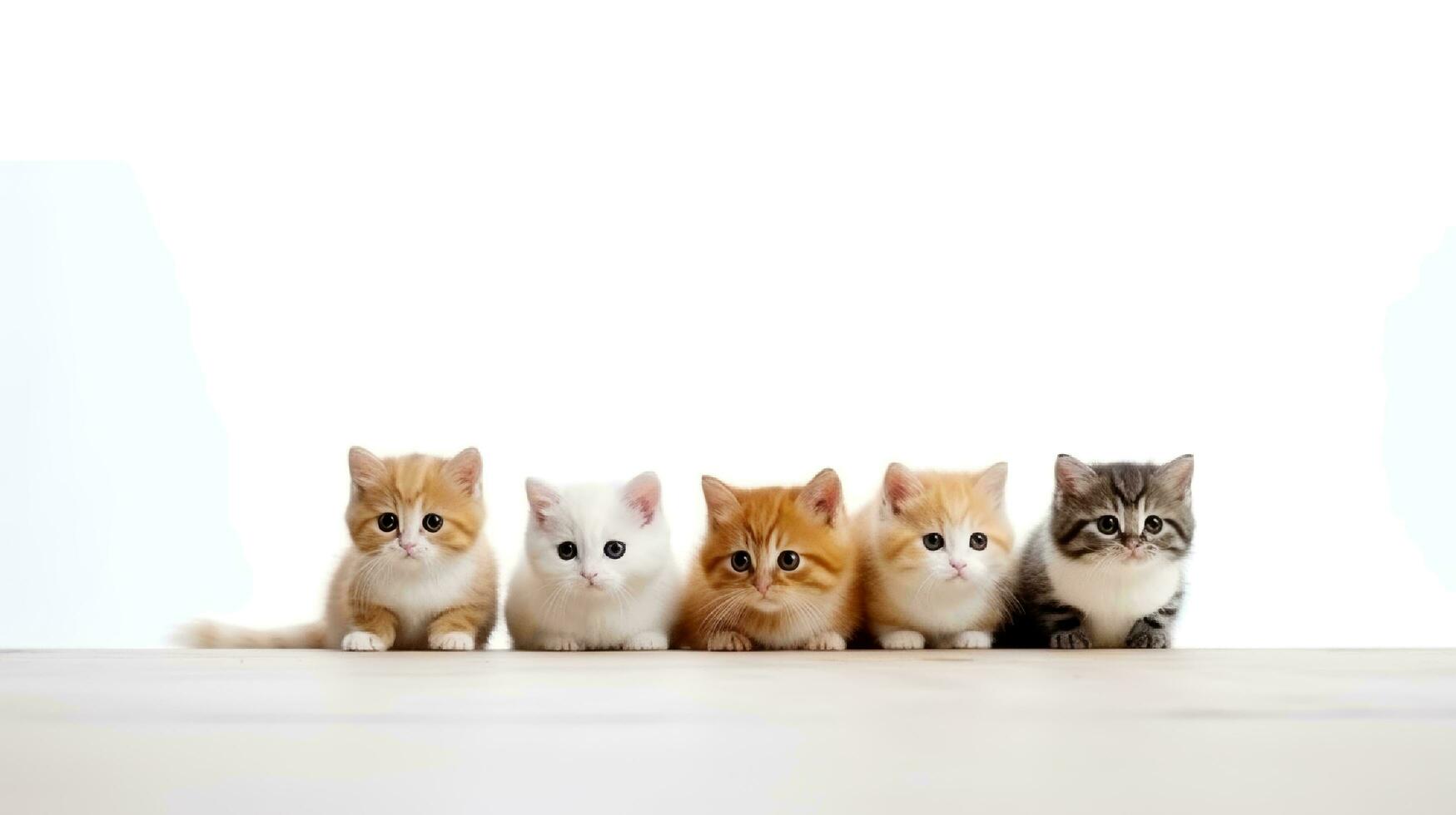A cute little pet isolated on white background. generative ai photo