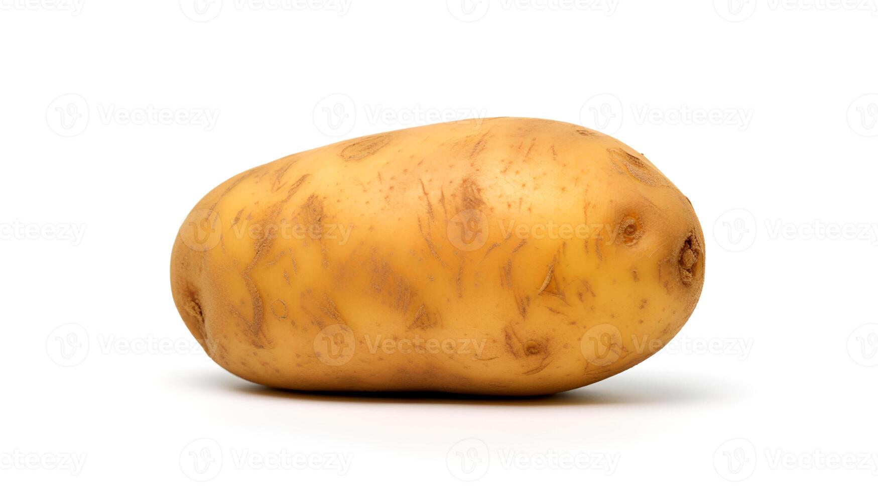 Photo of Potatoe isolated on white background. generative ai