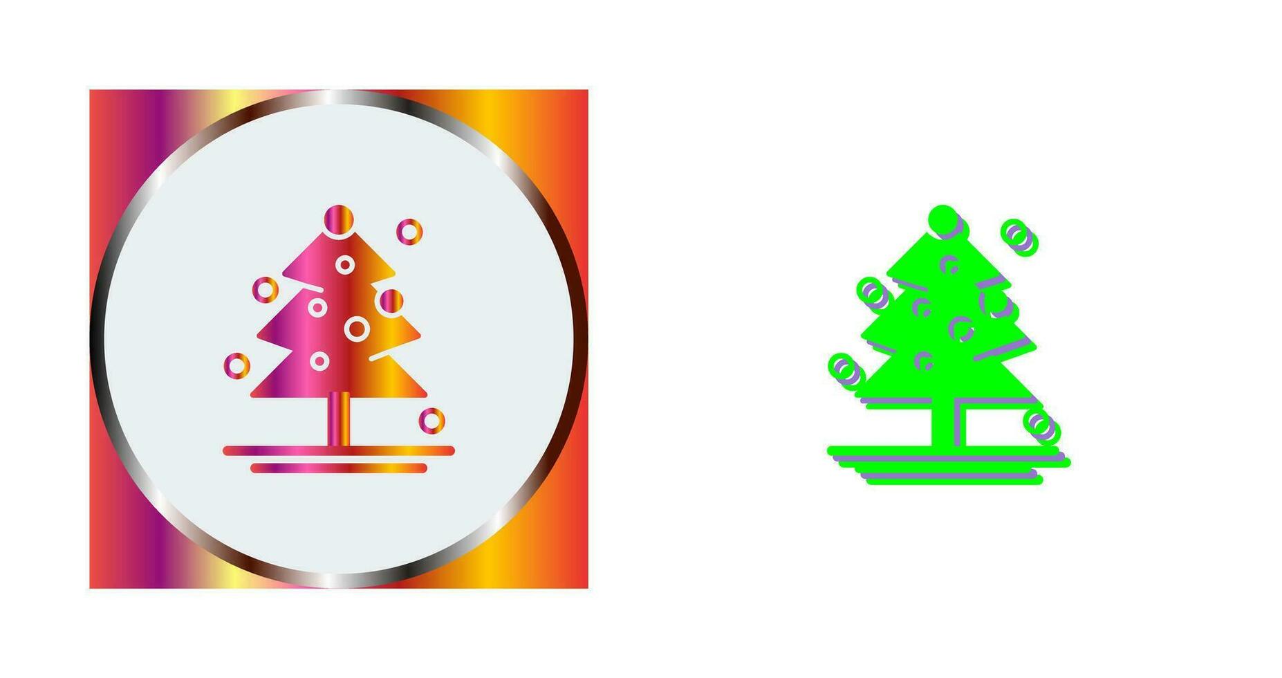 icono de vector de árbol de navidad