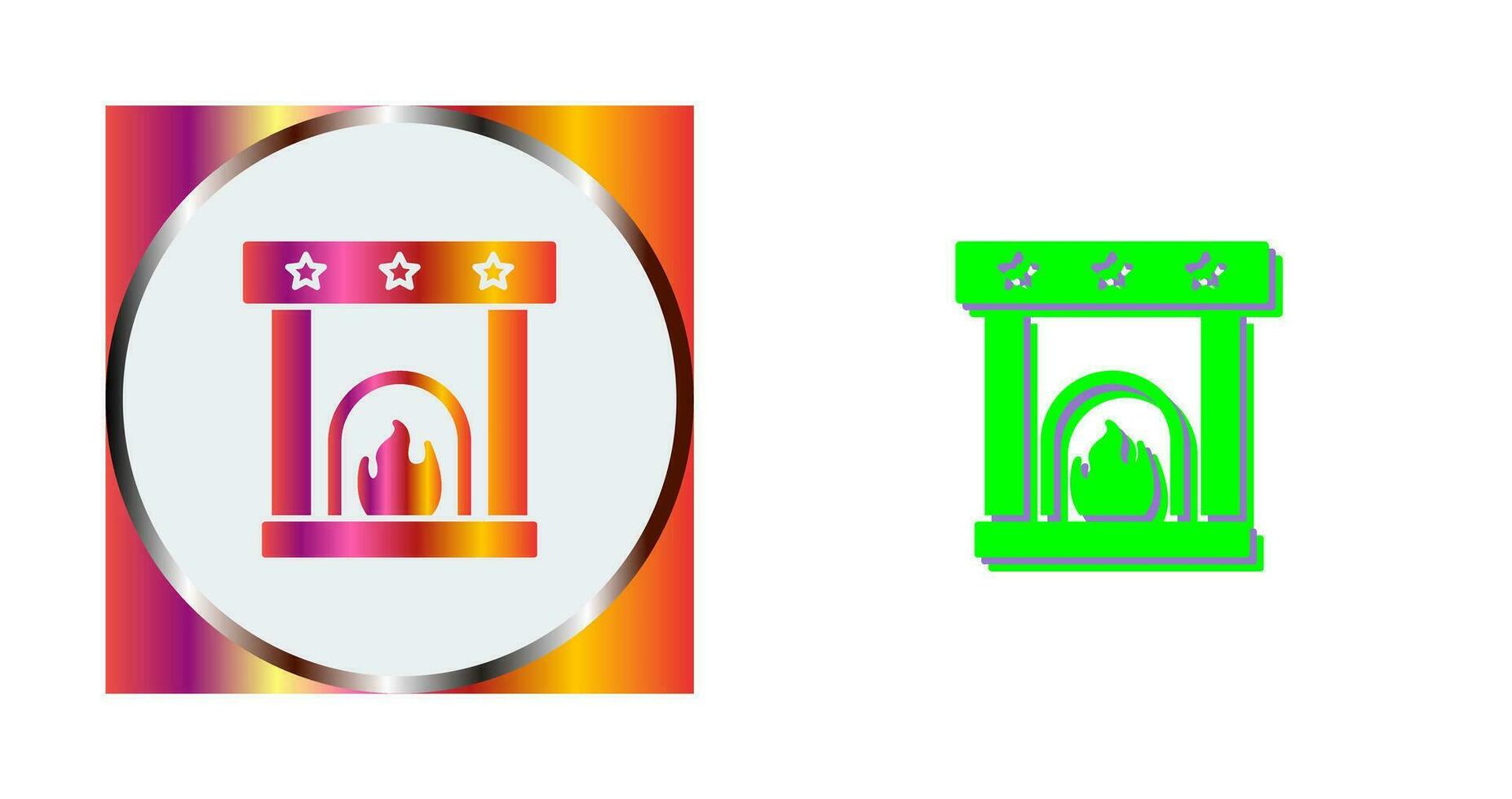 Fireplace Vector Icon
