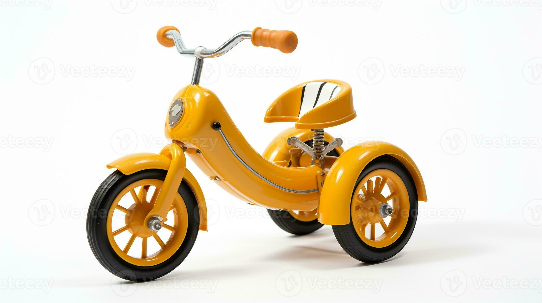 Displaying a 3D miniature Tricycle. Generative AI photo
