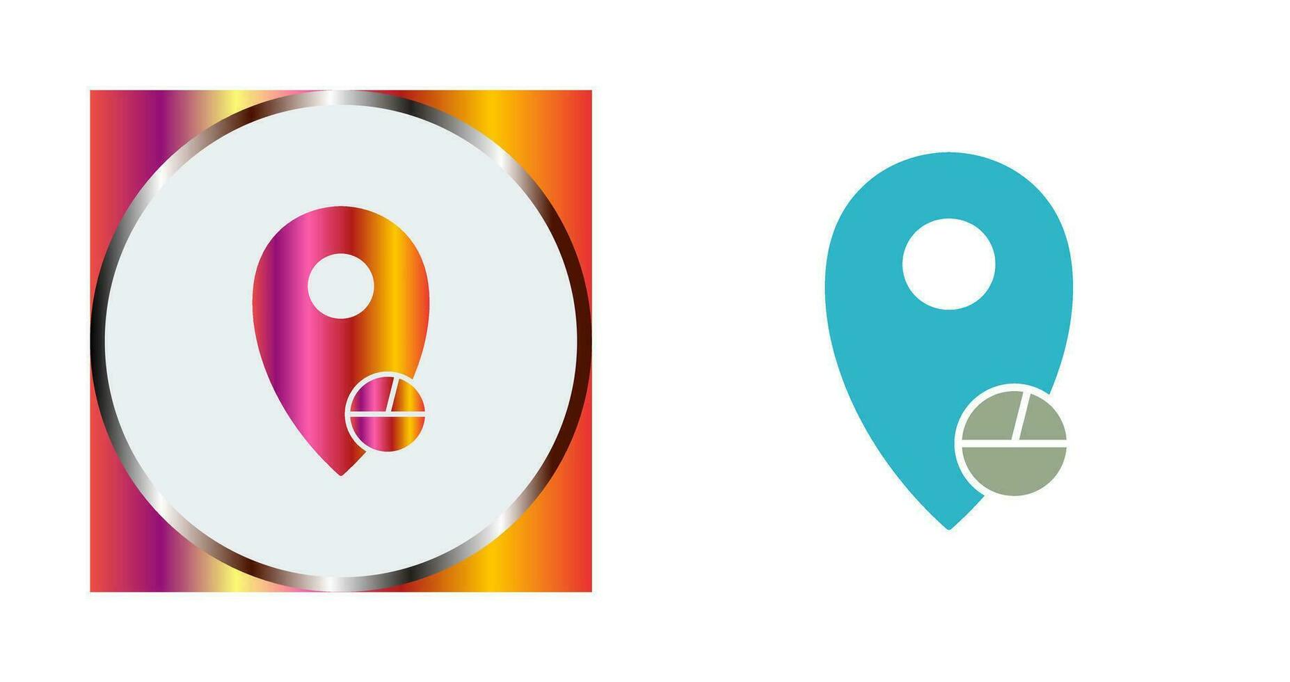 Location Statistics Vector Icon