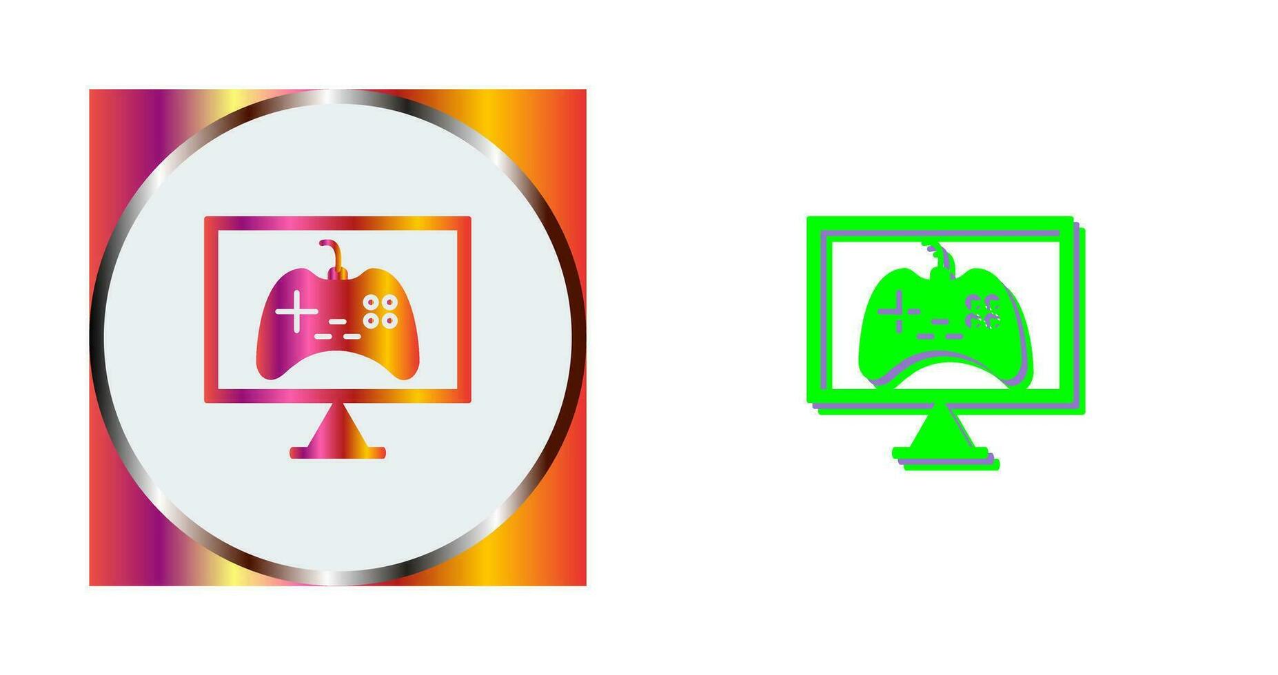 Unique Online Games Vector Icon
