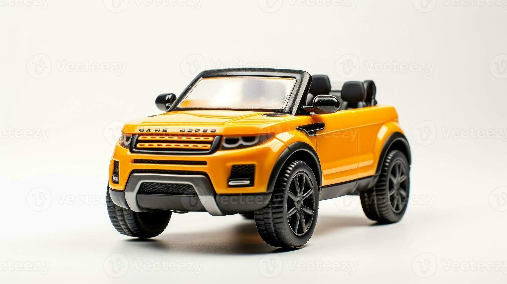 Displaying a 3D miniature SUV - Sports Utility Vehicle. Generative AI photo