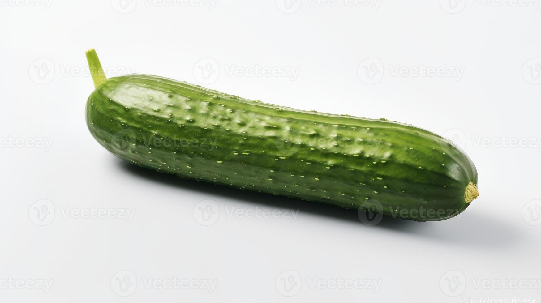 Photo of Cucumbers isolated on white background.