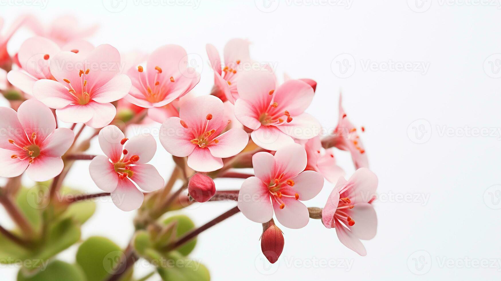 foto de hermosa saxífraga flor aislado en blanco antecedentes. generativo ai