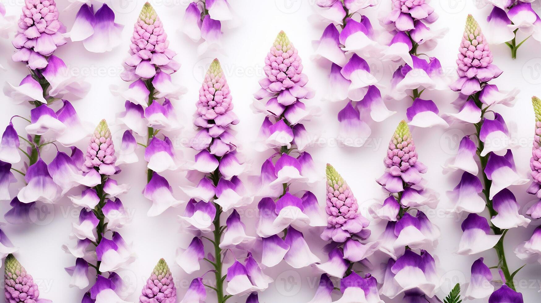 Foxglove flower patterned background. Flower texture background. Generative AI photo