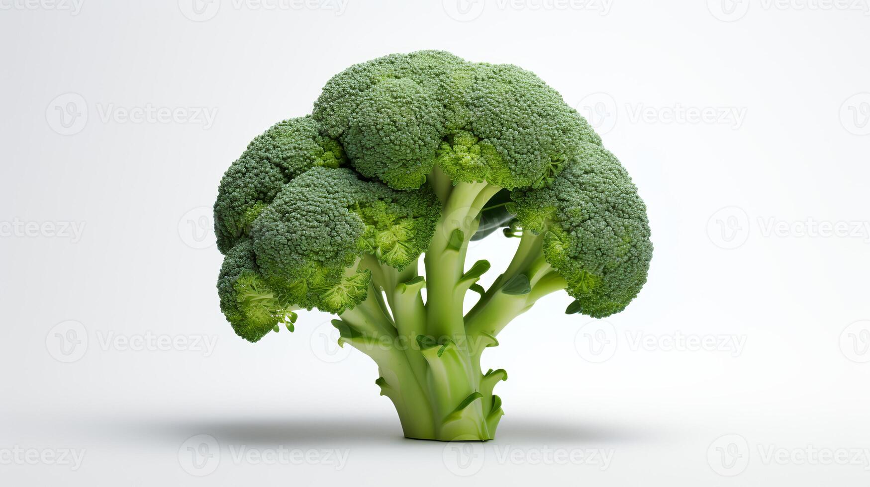 Photo of Broccoli isolated on white background.