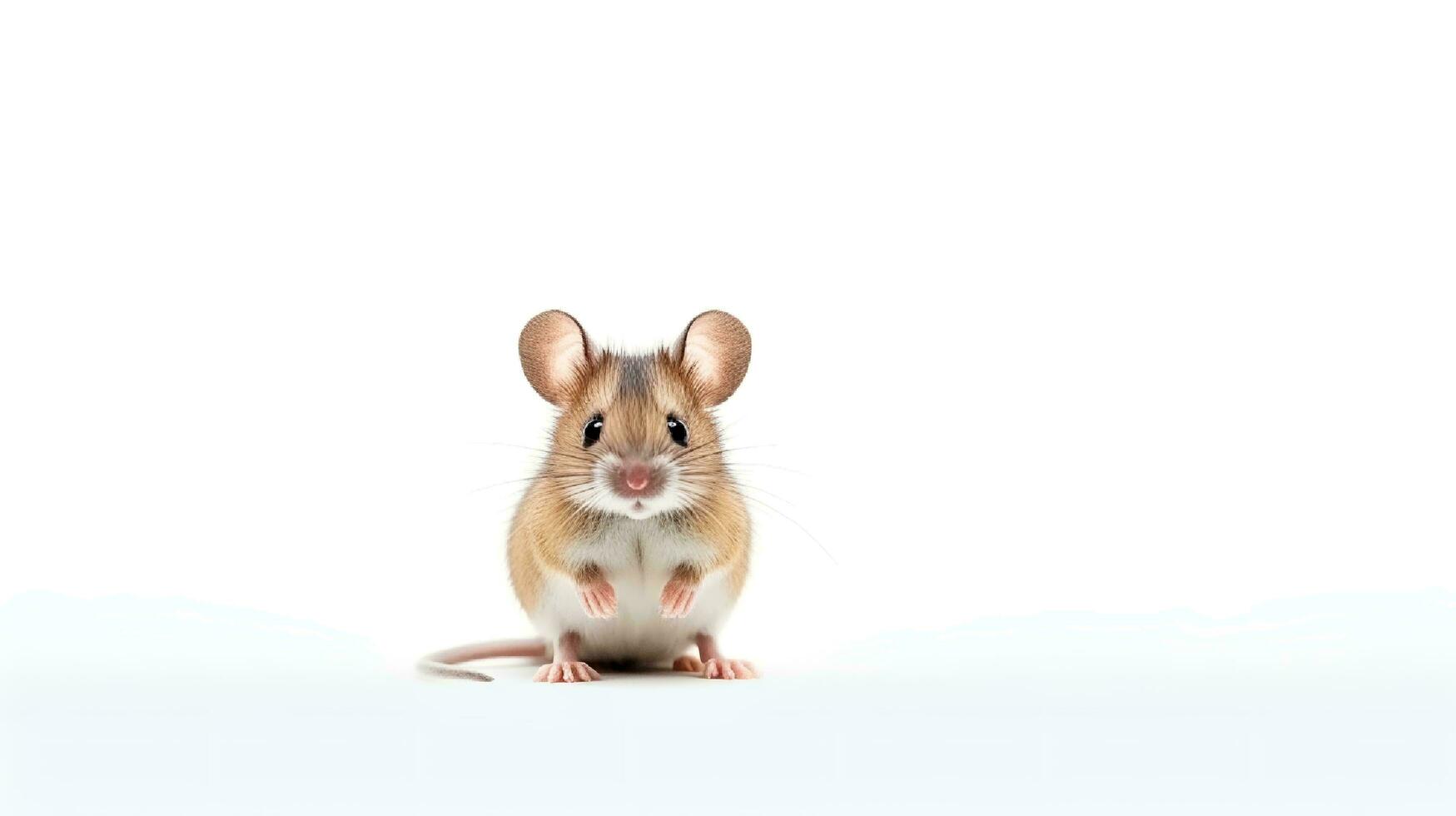 A cute little pet isolated on white background. generative ai photo