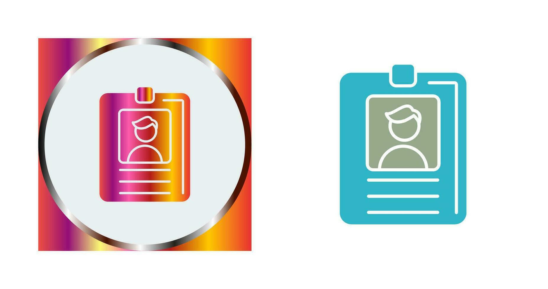 Id Card Vector Icon