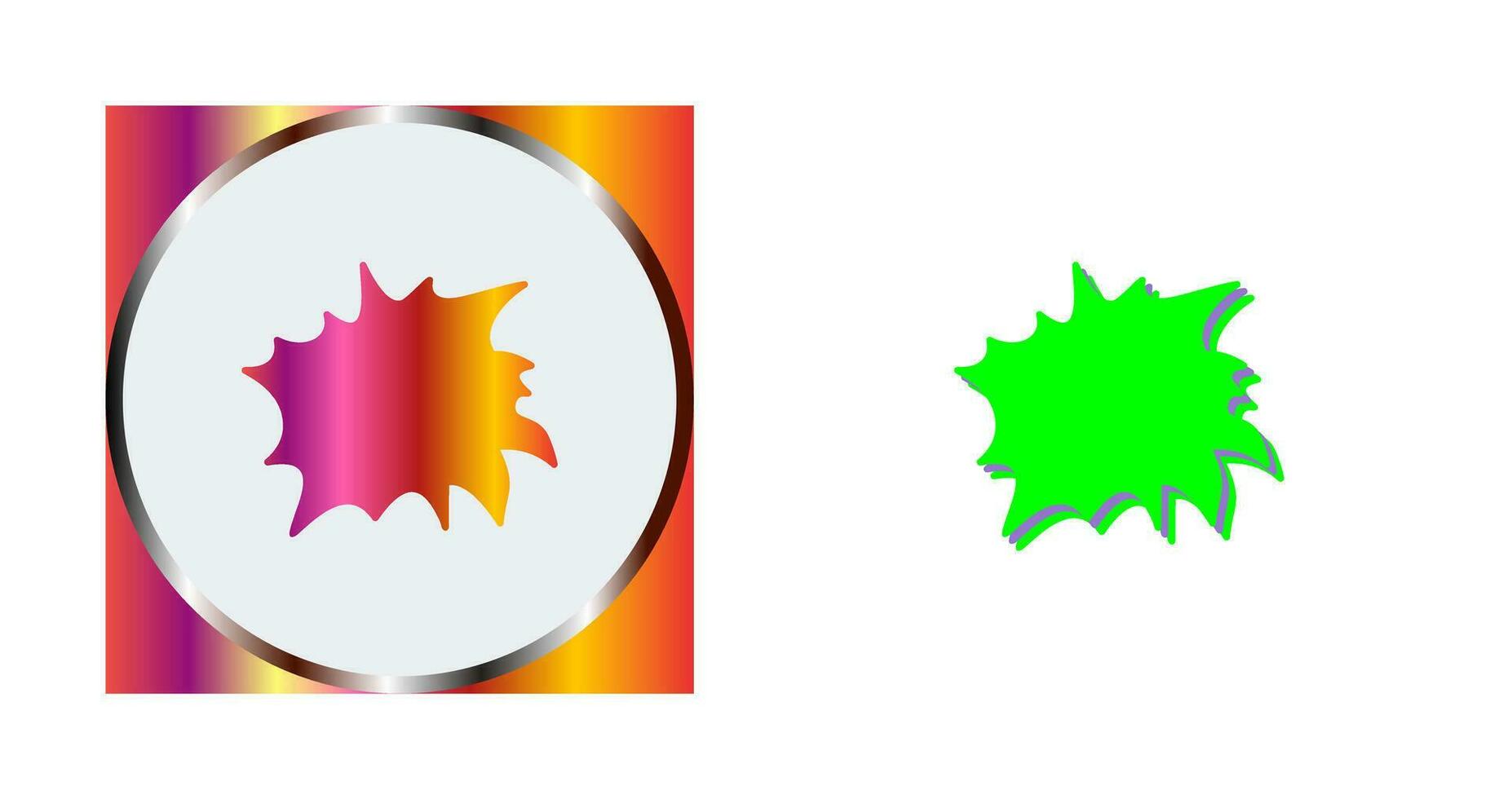 Unique Explosion Vector Icon