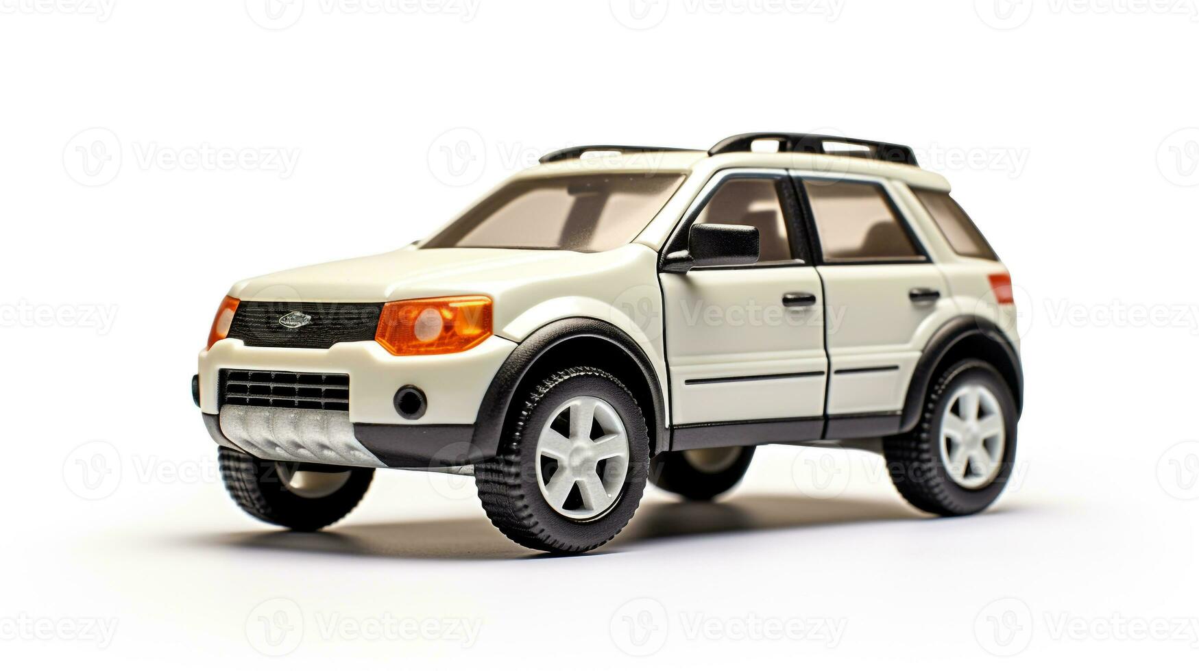 Displaying a 3D miniature SUV - Sports Utility Vehicle. Generative AI photo