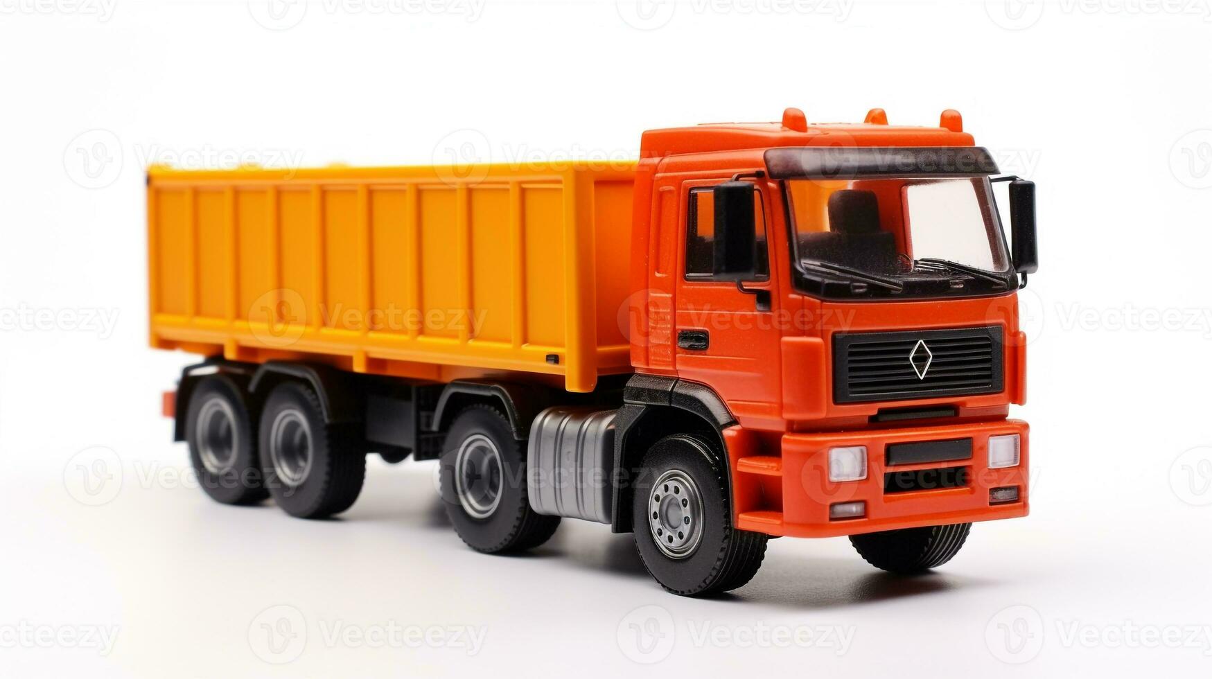 Displaying a 3D miniature Truck. Generative AI photo