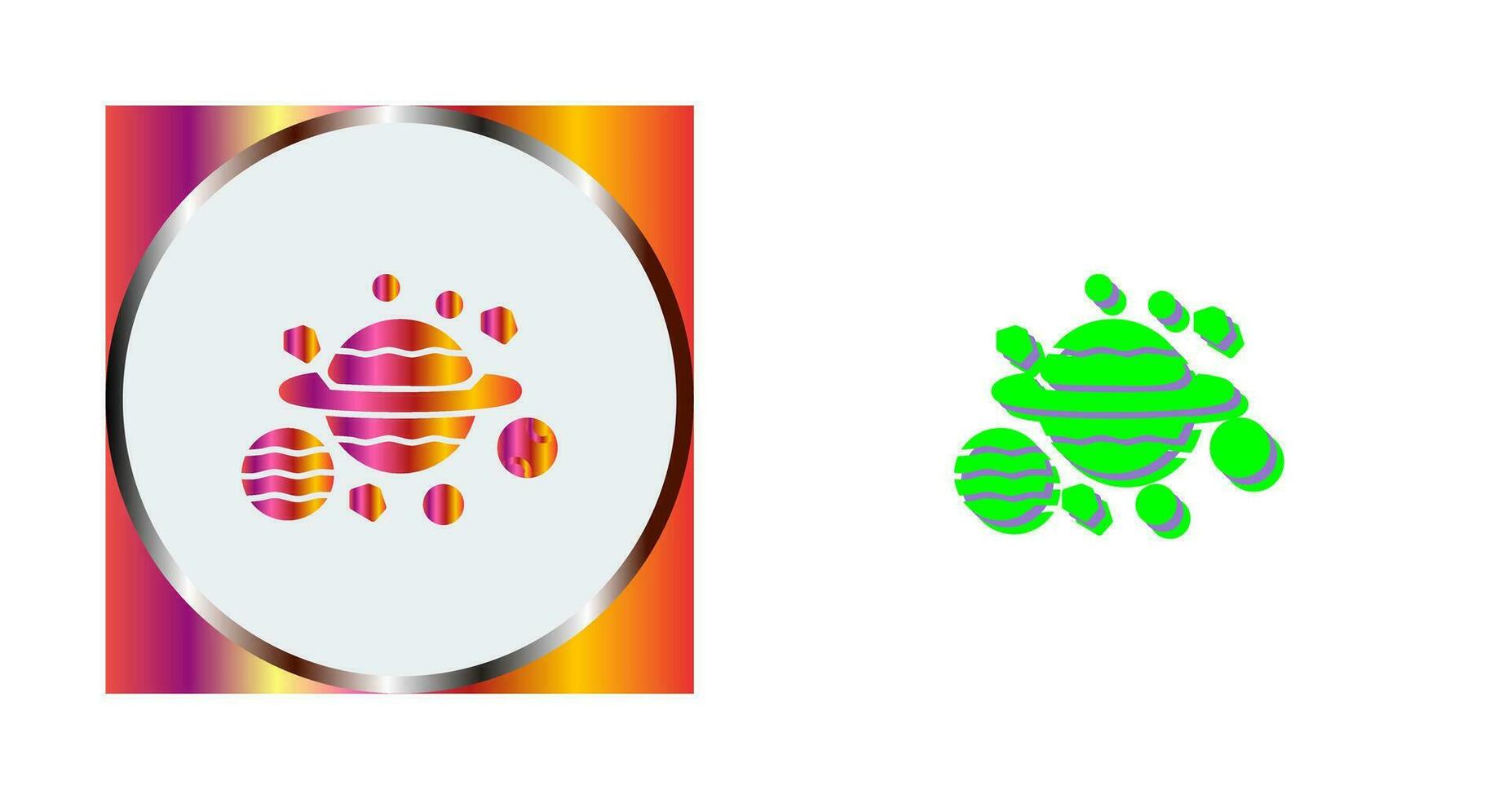 icono de vector de planetas