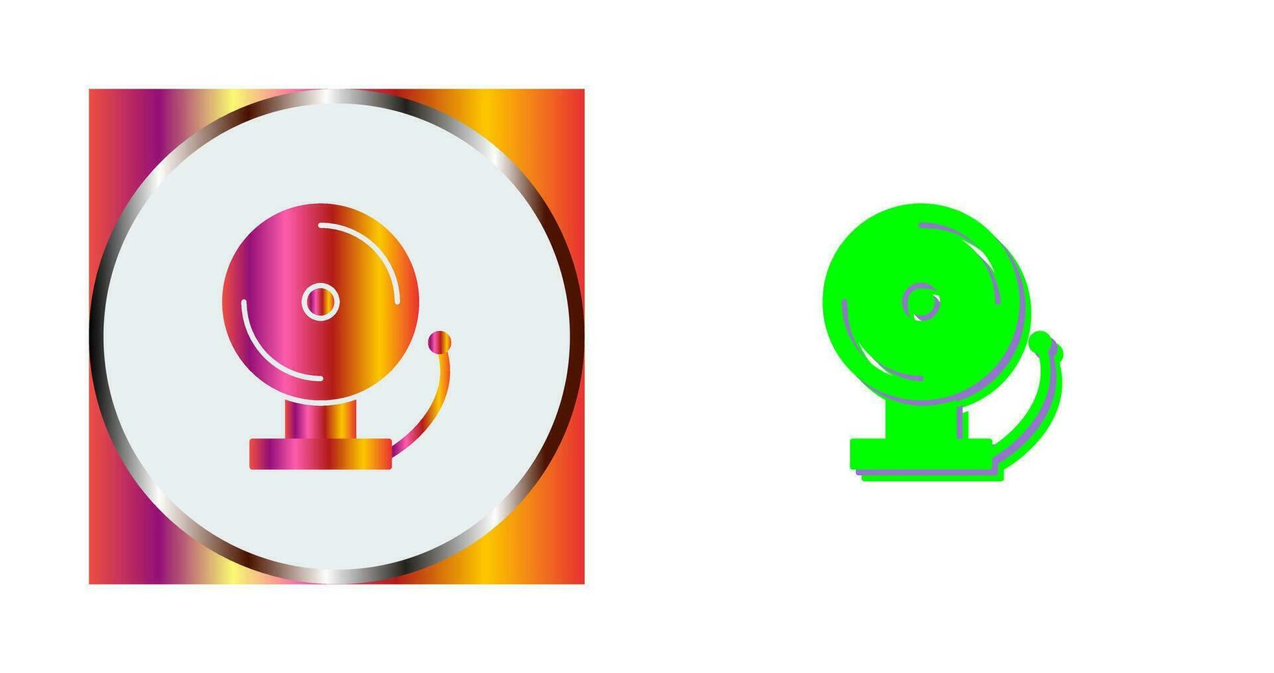 Unique Fire Alarm Vector Icon