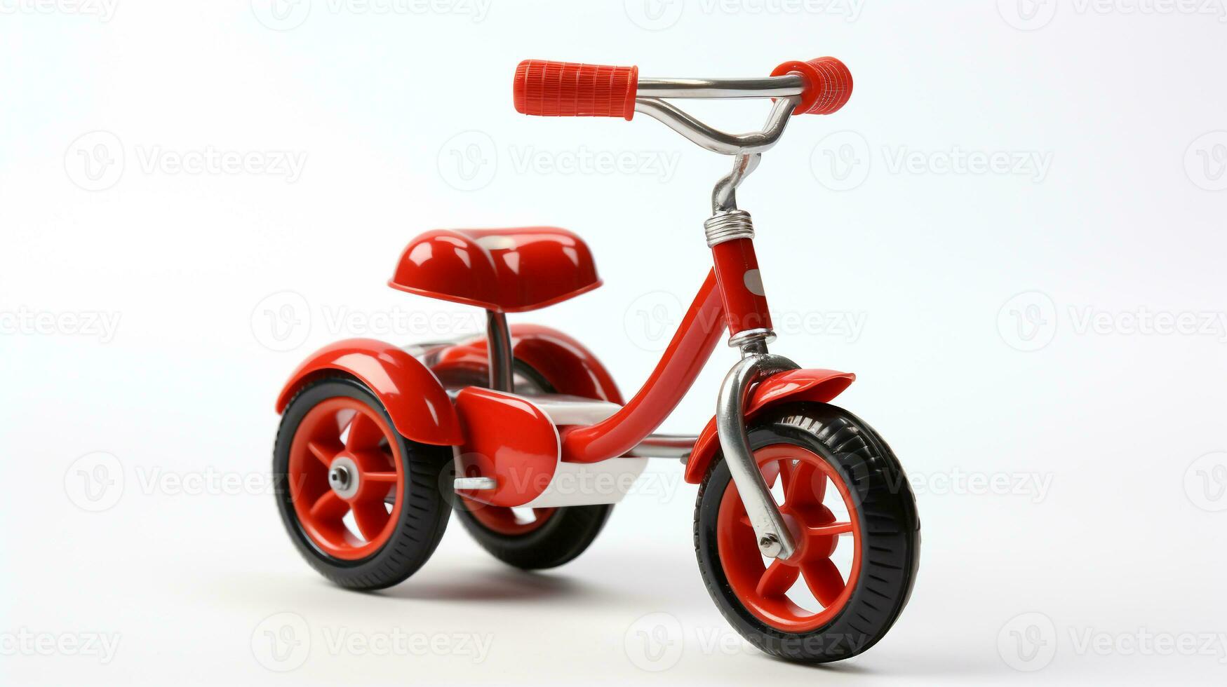 Displaying a 3D miniature Tricycle. Generative AI photo