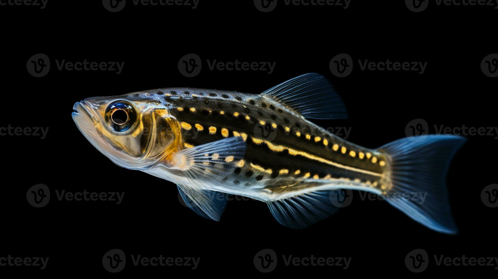 Wildlife photography of Photo of Zebrafish. Generative AI