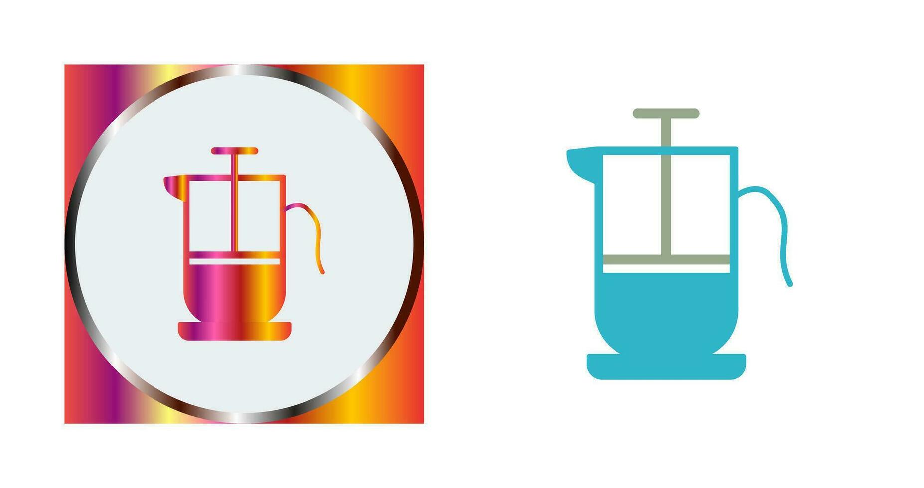 French Press Vector Icon