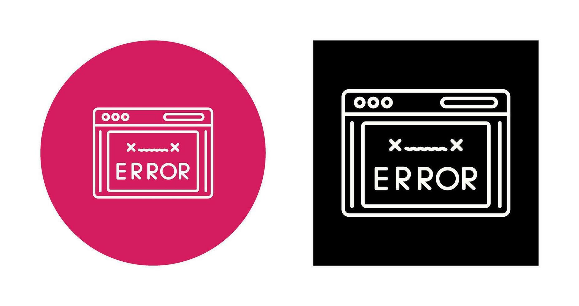 icono de vector de código de error