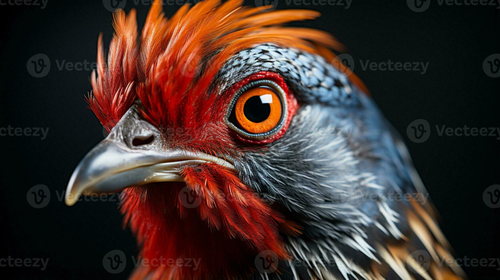 Close-up photo of a Pheasant looking any direction. Generative AI