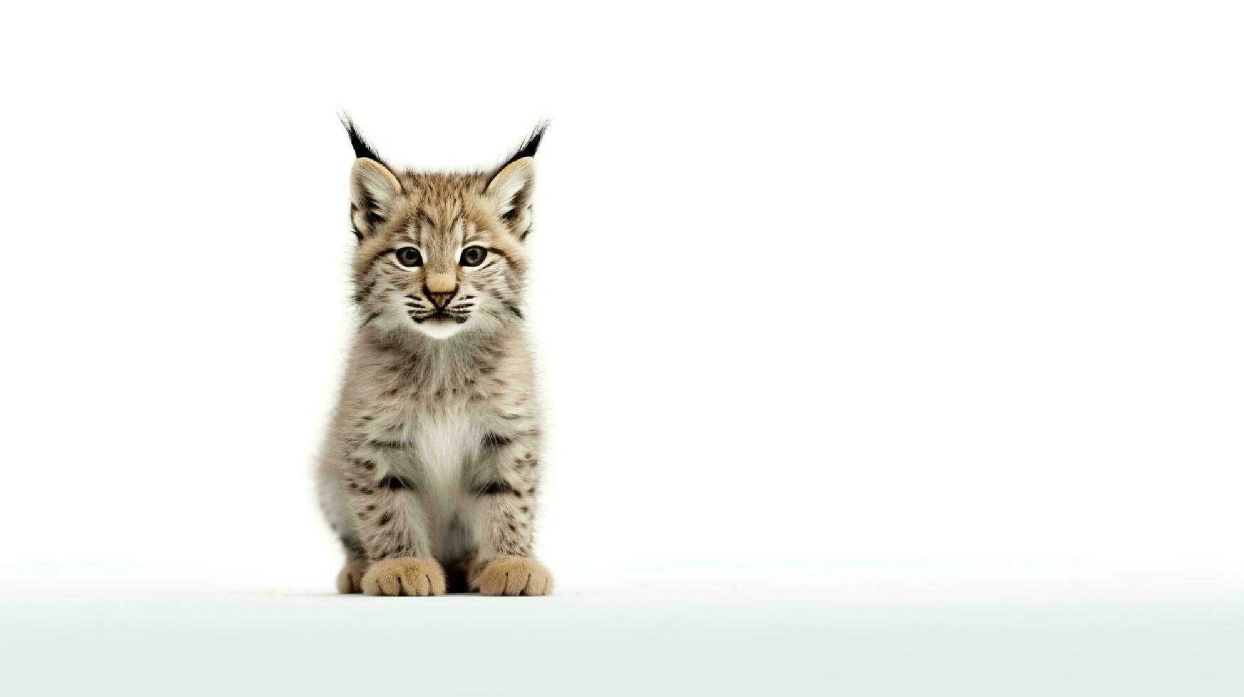 un linda pequeño mascota aislado en blanco antecedentes. generativo ai foto