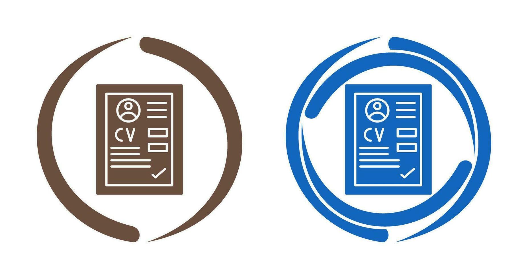 CV Vector Icon