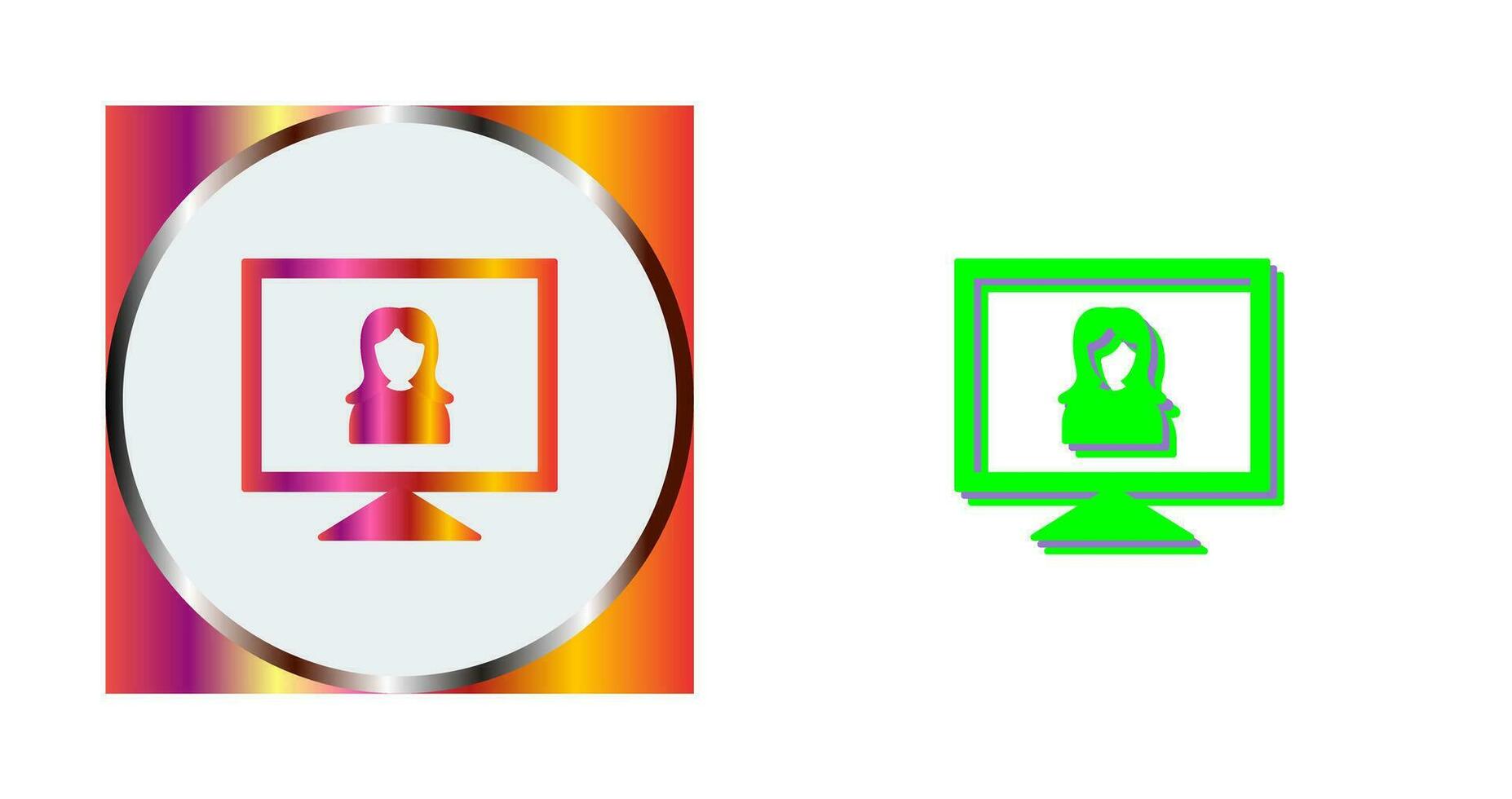 Female Visitor Vector Icon