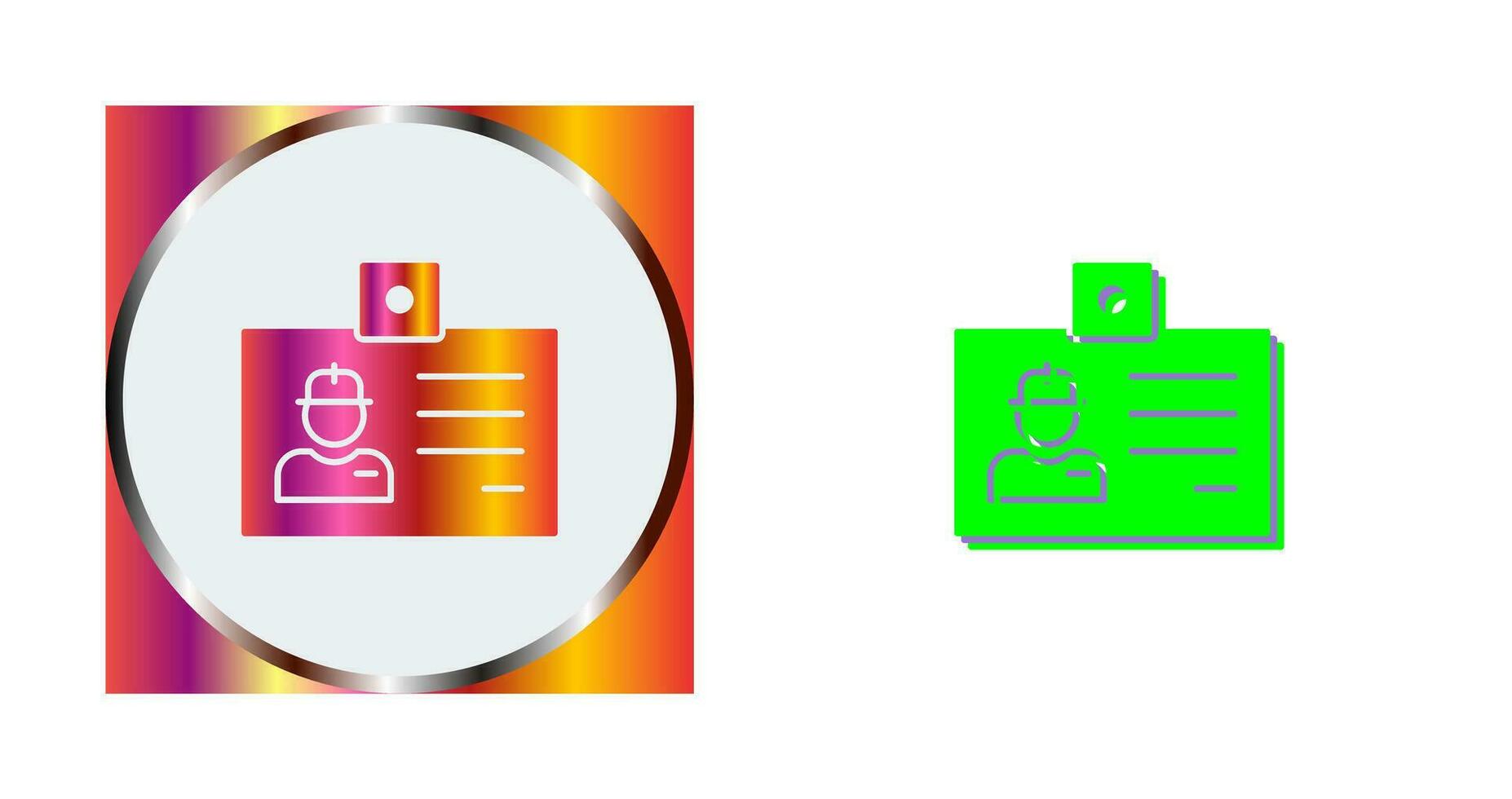 Identity Card Vector Icon