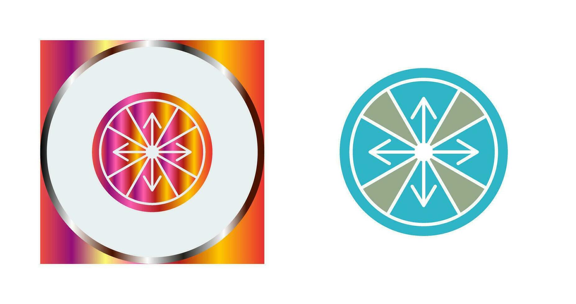 Roulette with Arrow Vector Icon