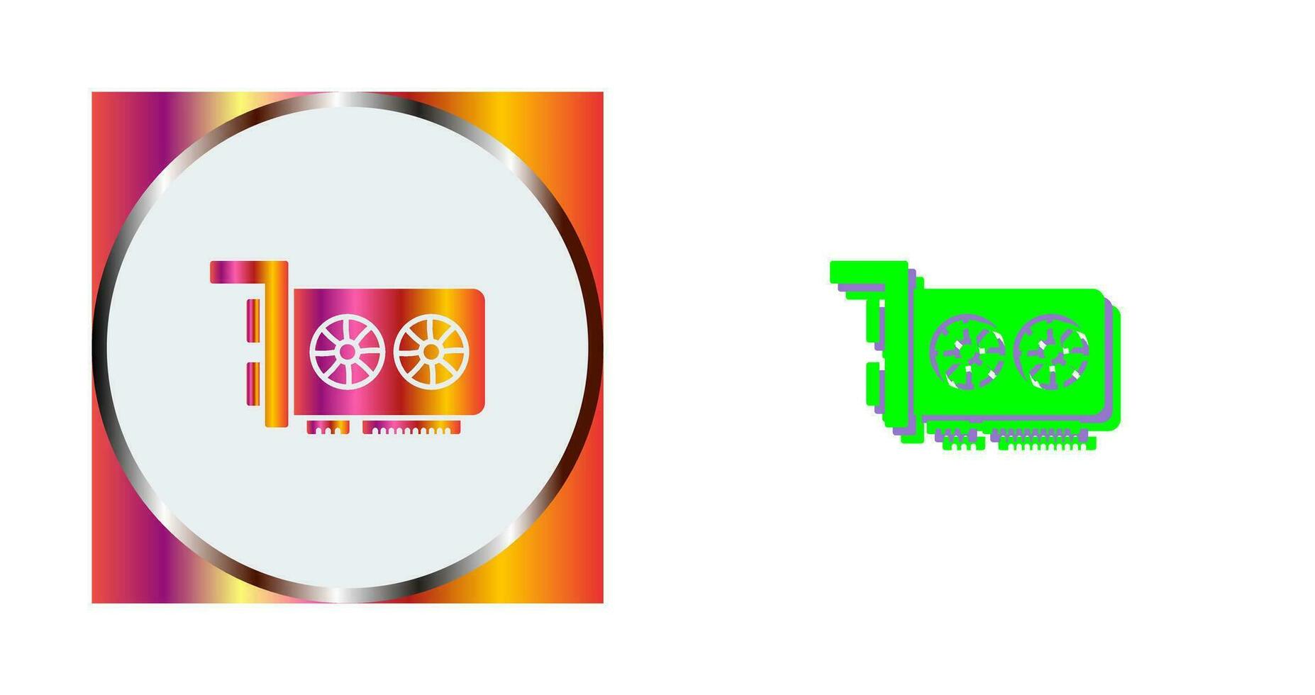 Graphic Card Vector Icon