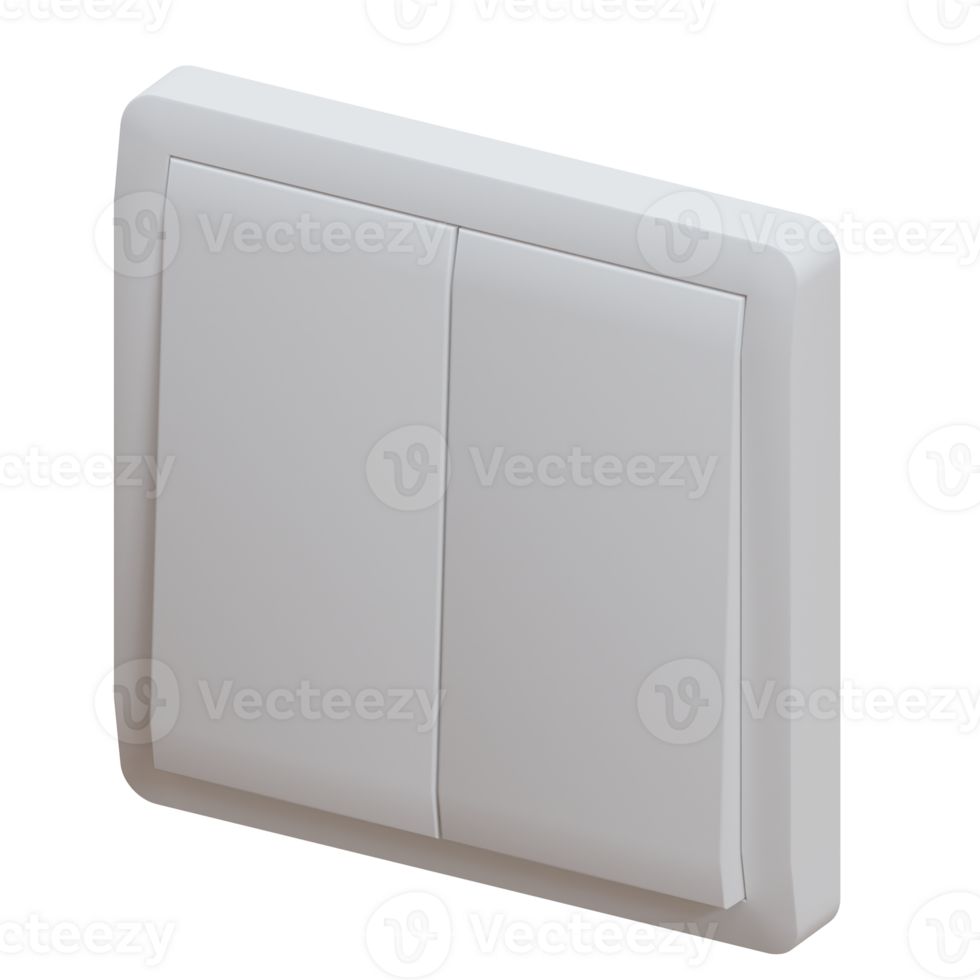 2 Way Switch 3D Illustration png