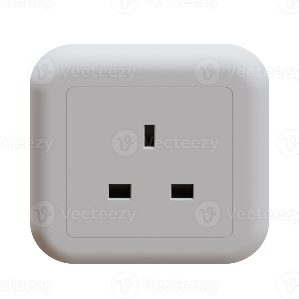 Power Socket 3D Illustration png