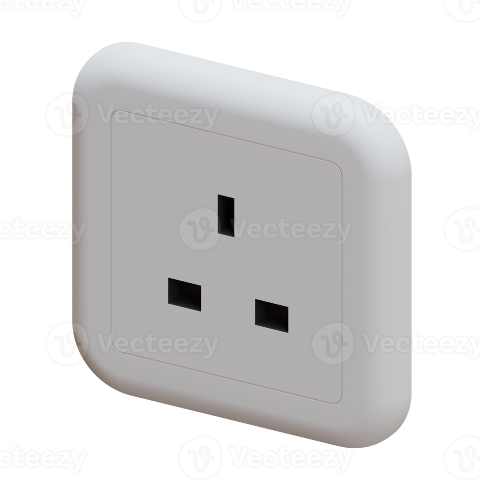 Power Socket 3D Illustration png