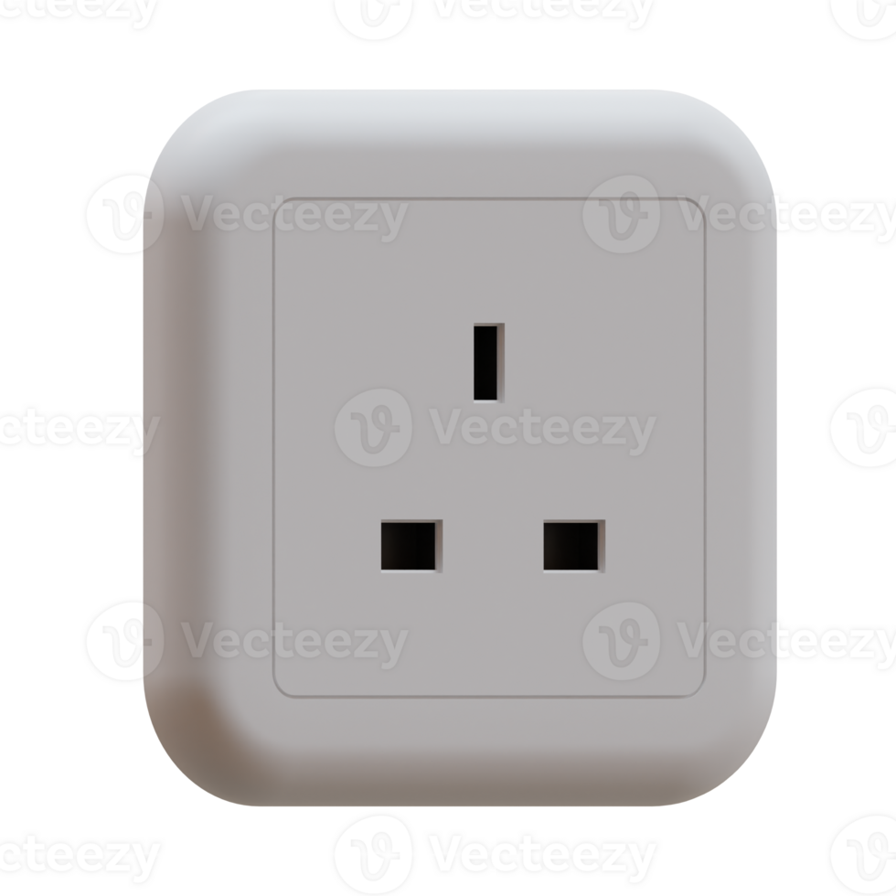 Power Socket 3D Illustration png
