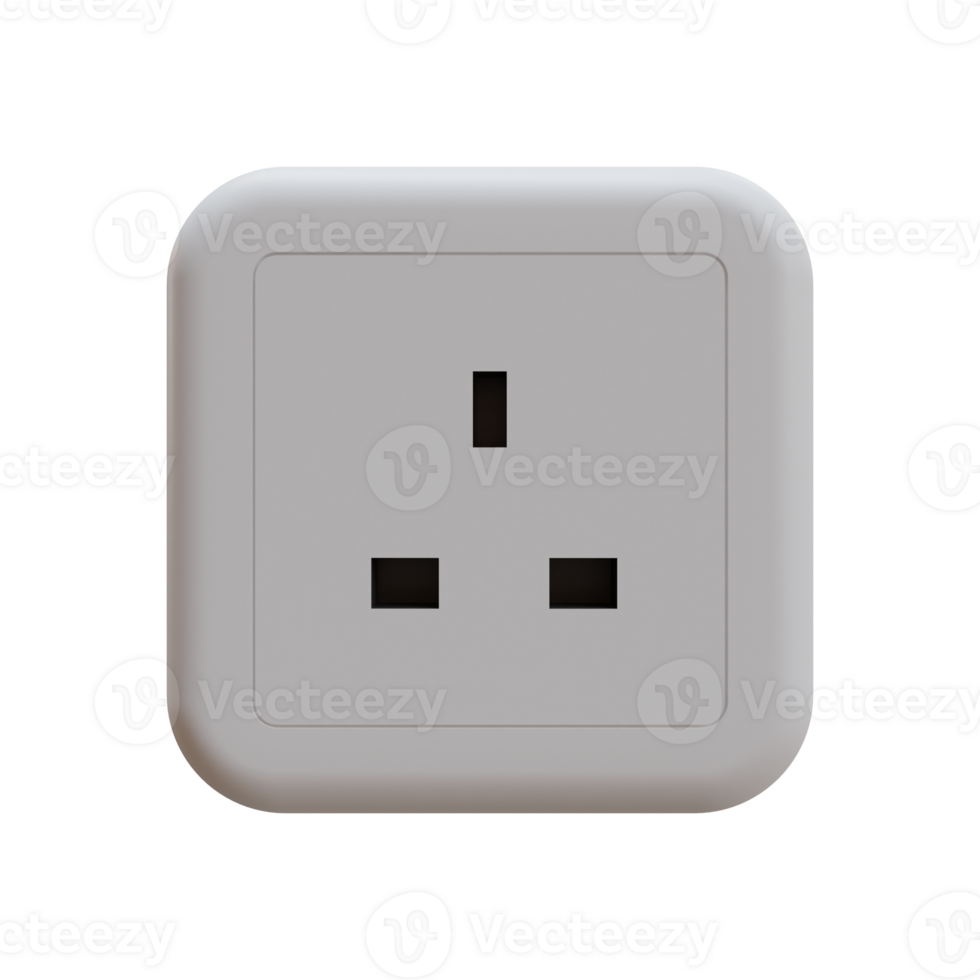 Power Socket 3D Illustration png