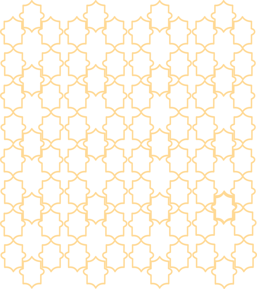 Golden Islamic pattern png