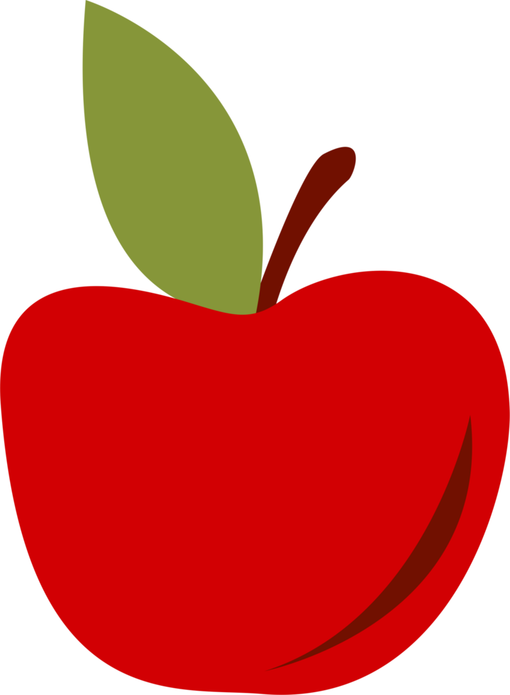 red apple with leaf png