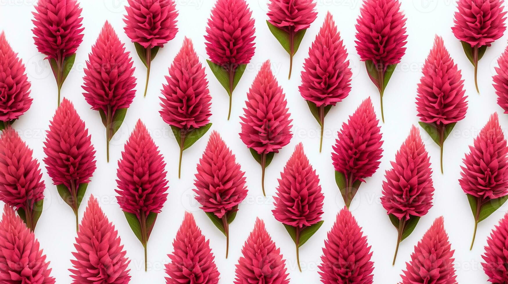 Celosia flower patterned background. Flower texture background. Generative AI photo