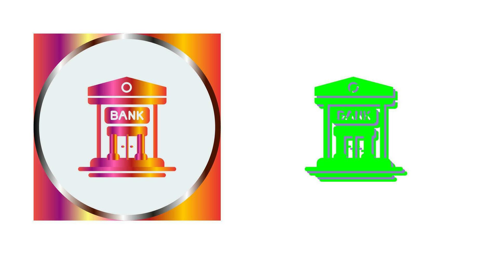 icono de vector de banco