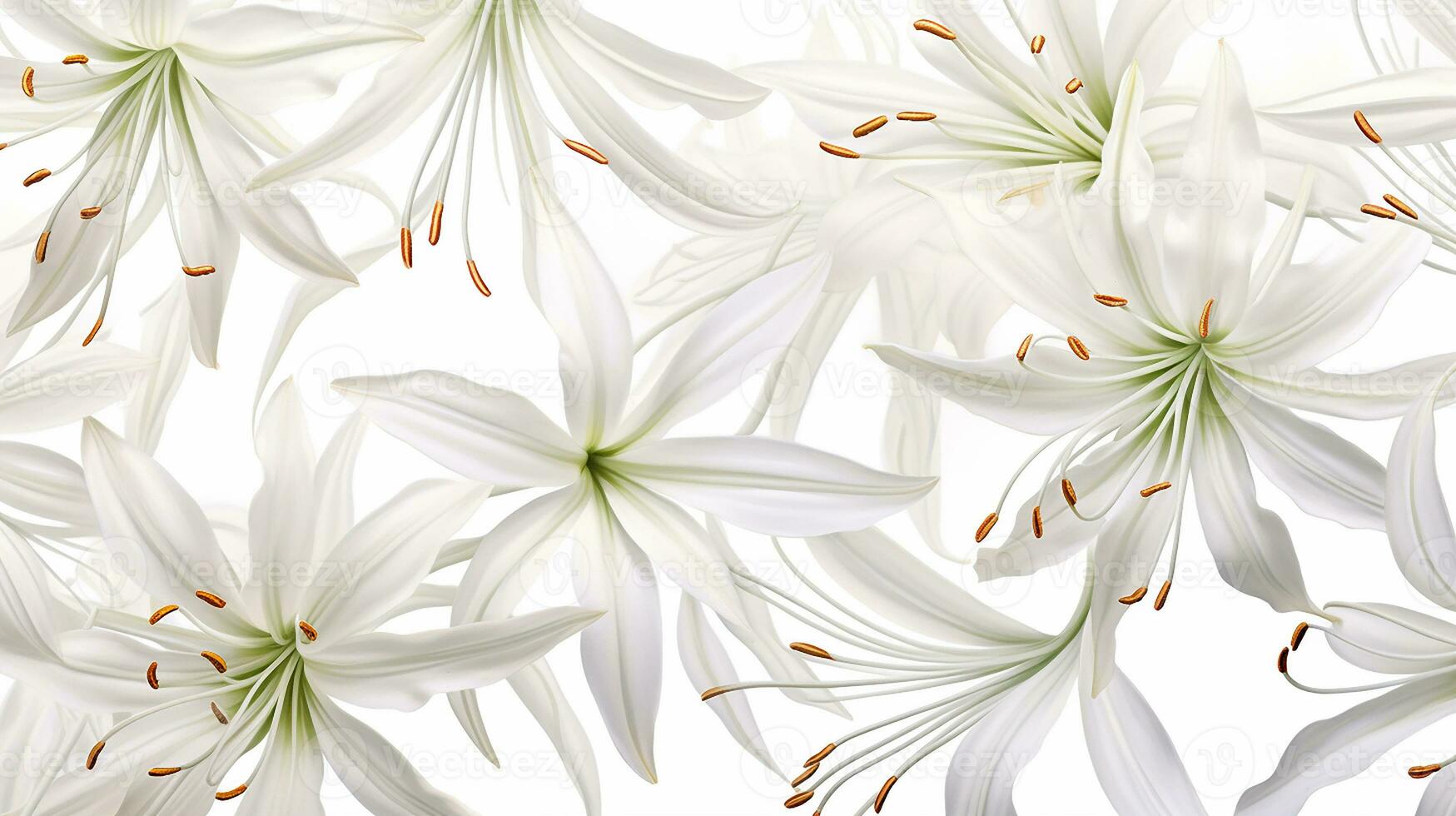 Spider Lily flower patterned background. Flower texture background. Generative AI photo