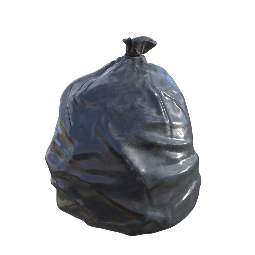 a black garbage bag on a transparent 29861025 PNG